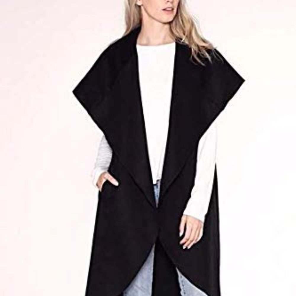 Listicle Western Long Wool Vest